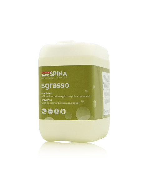 SAPO SGRASSO - Rafforzatore del lavaggio con potere sgrassante.