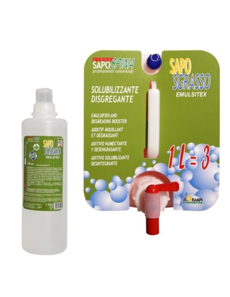 SAPO SGRASSO - Rafforzatore del lavaggio con potere sgrassante.